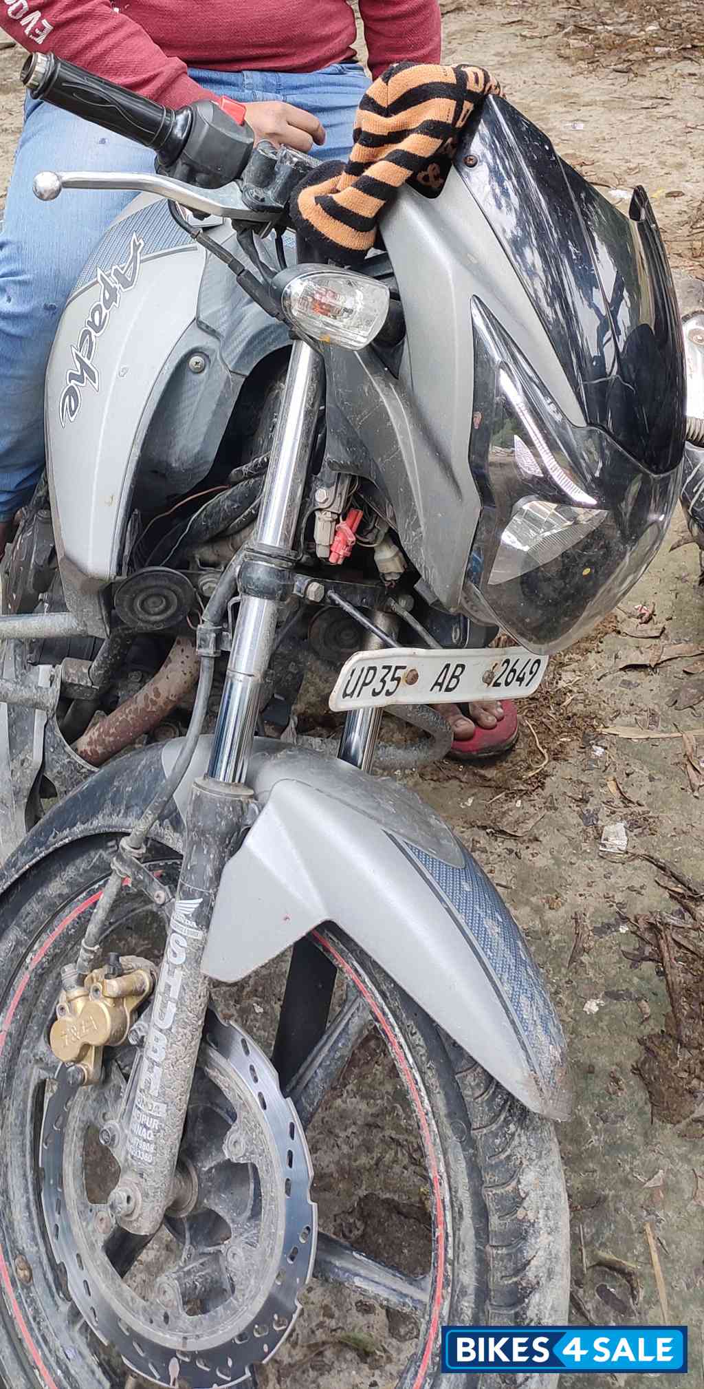 Grey TVS Apache RTR 160