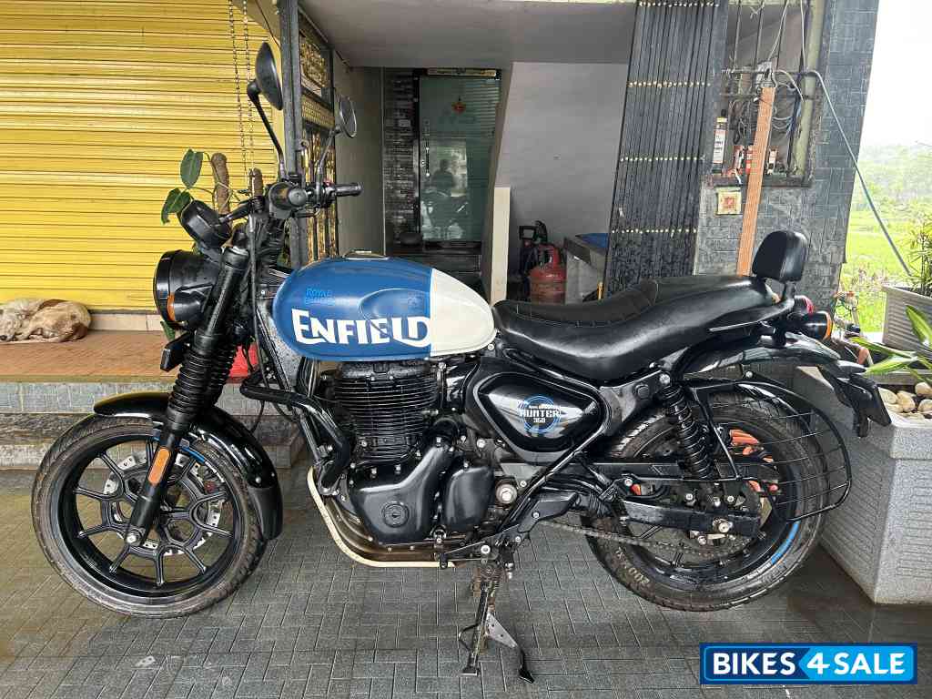 Rebel Blue Royal Enfield Hunter 350 Metro