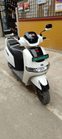 White TVS iQube Electric