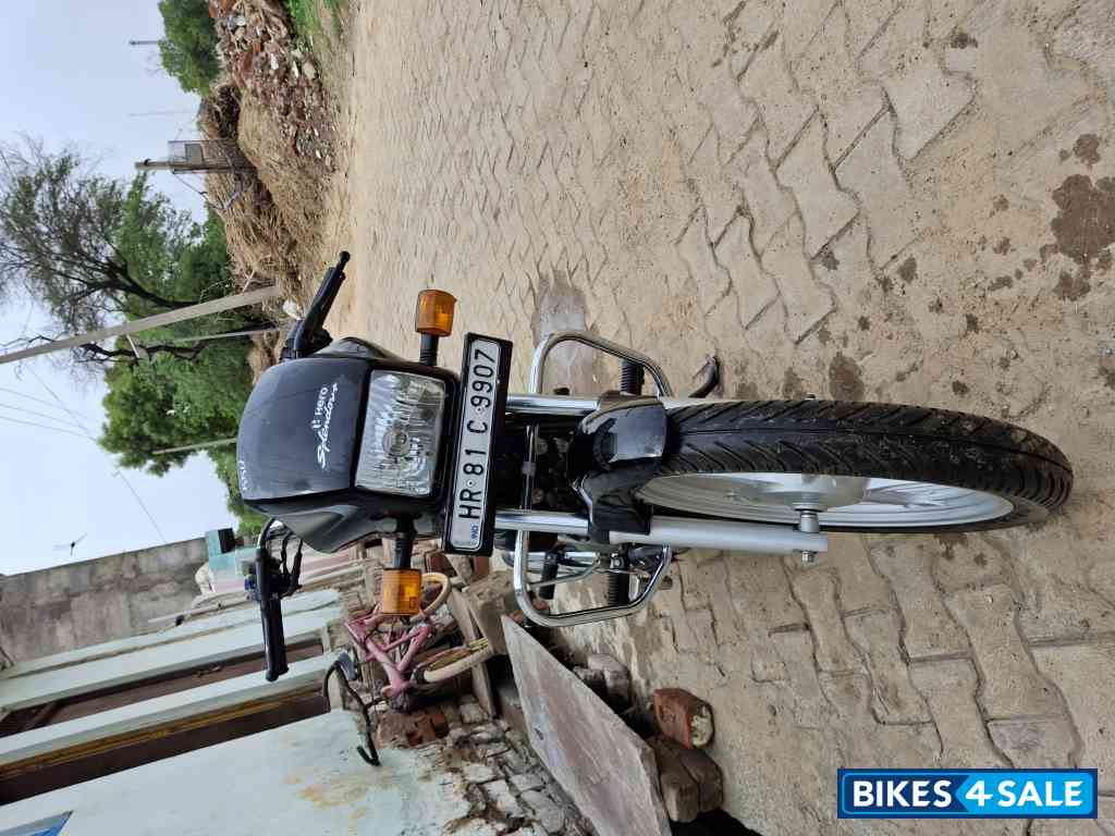 Black Grey Stripe Hero Splendor Plus IBS i3s