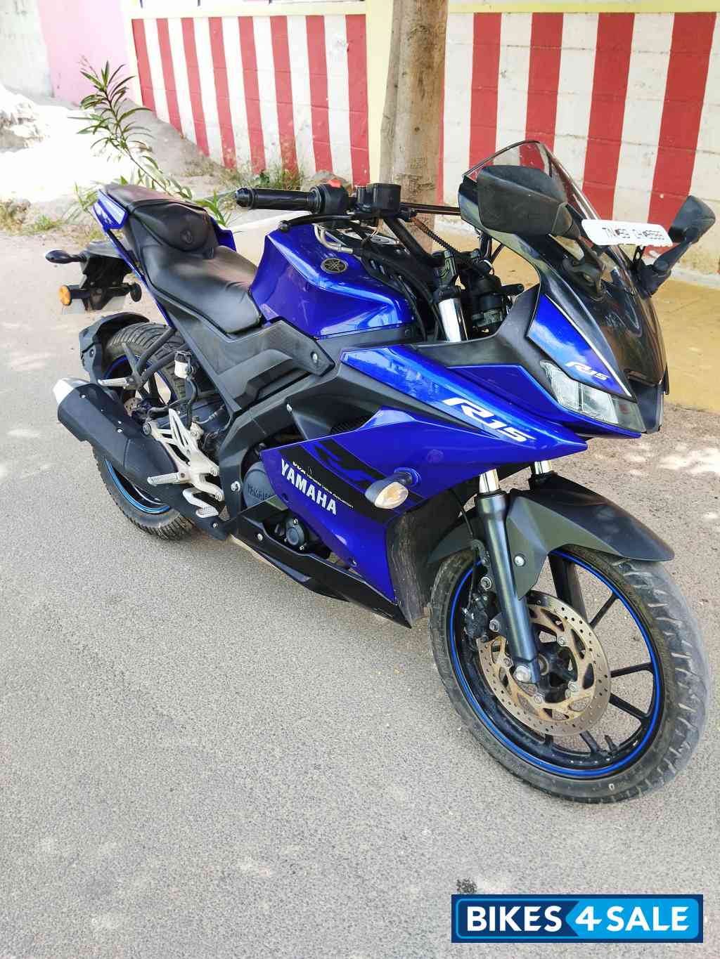 Blue Yamaha YZF R15 V3