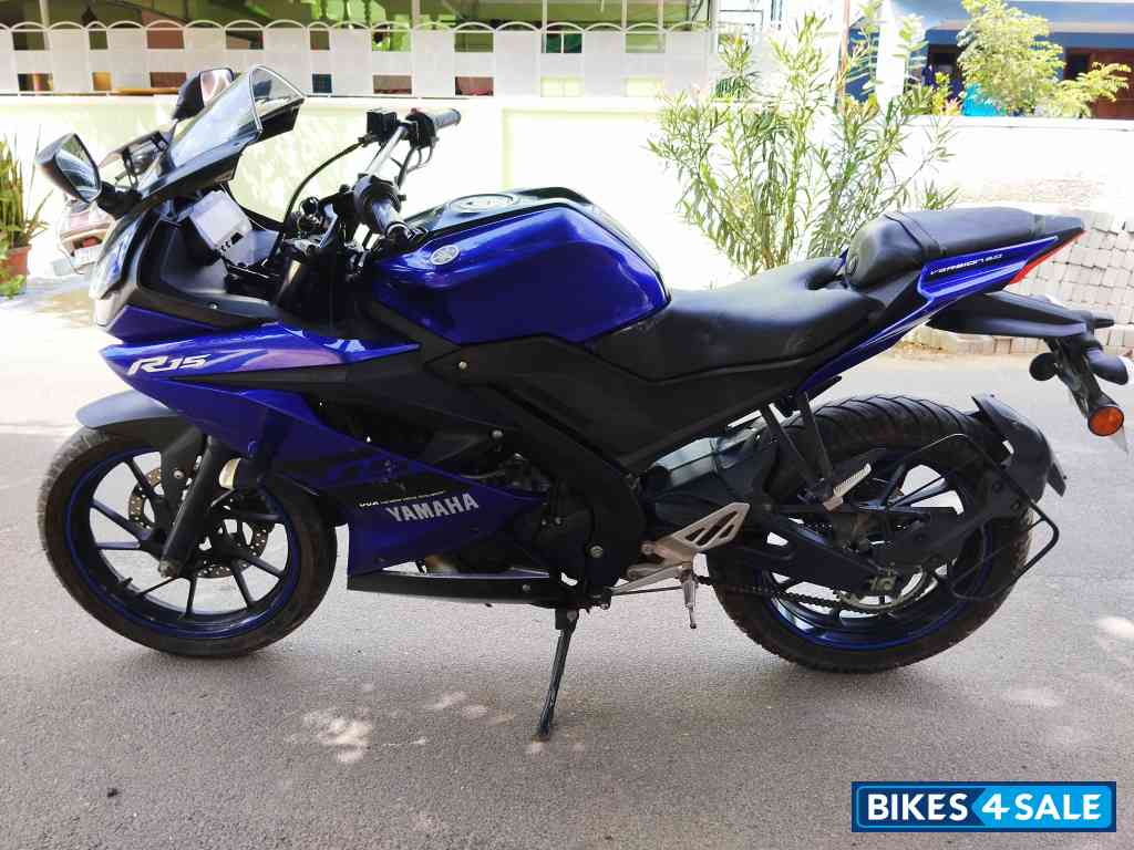 Blue Yamaha YZF R15 V3