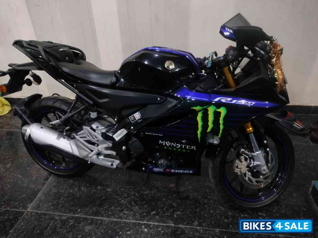 Black Yamaha R15M Monster Energy MotoGP Edition