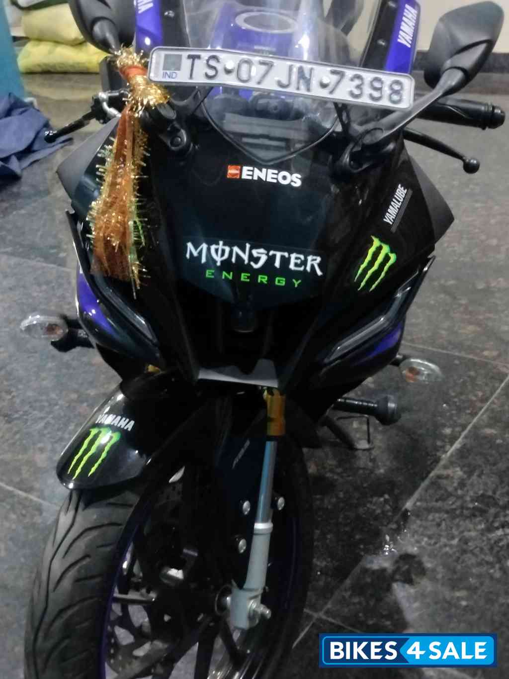 Black Yamaha R15M Monster Energy MotoGP Edition
