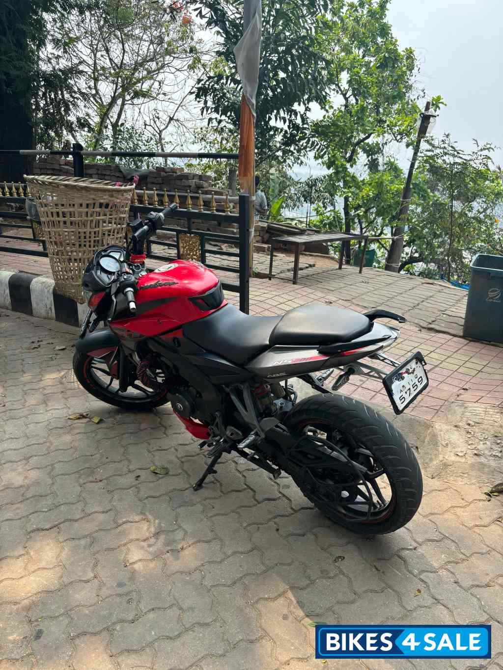 Red And Black Bajaj Pulsar NS200