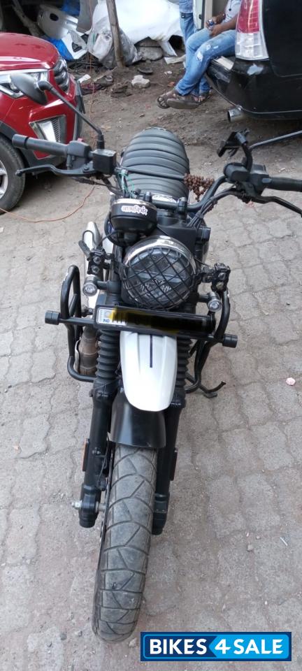 Blue And Silver Yezdi Scrambler Dual Tone