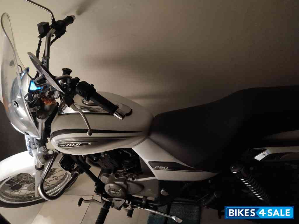 Moon White Bajaj Avenger Cruise 220