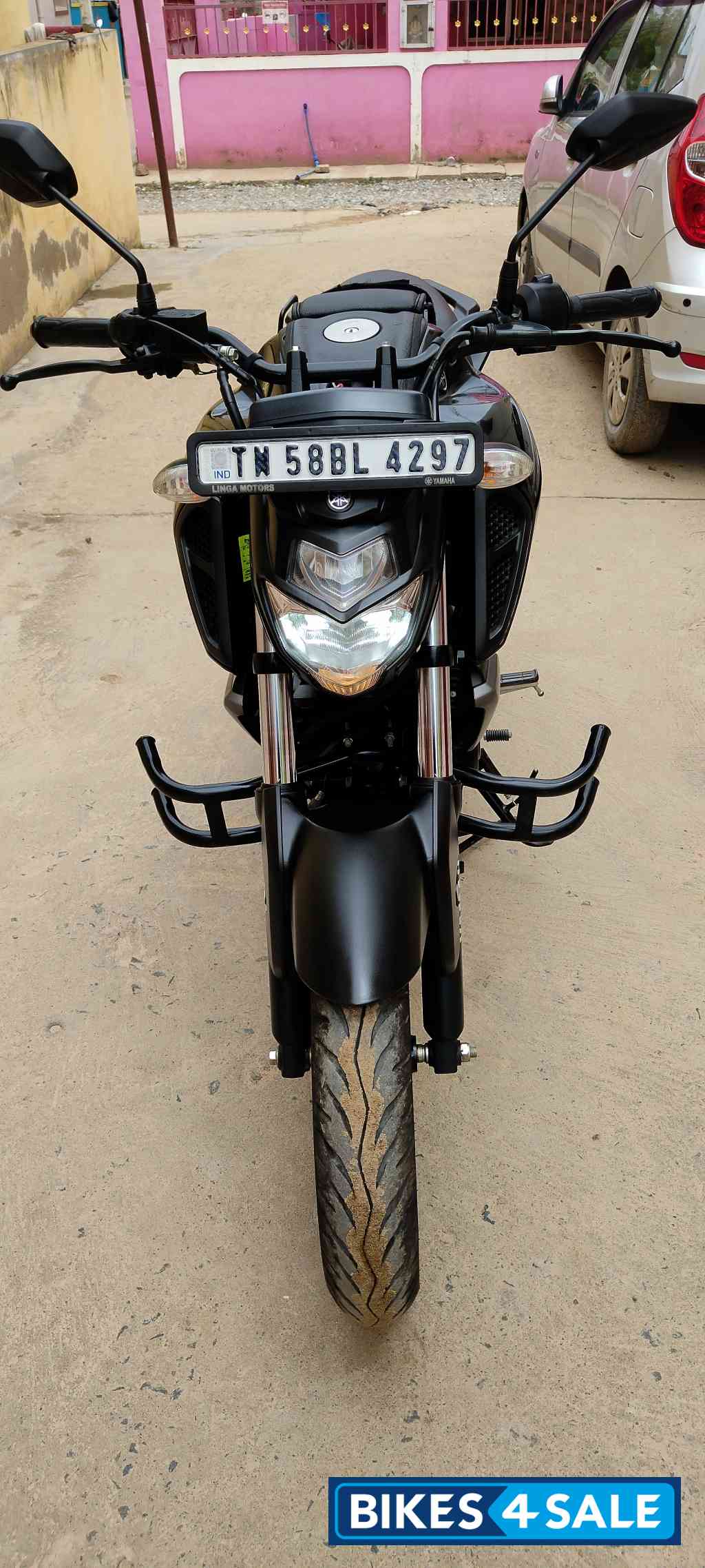 Metallic Black Yamaha FZ FI V3 BS6