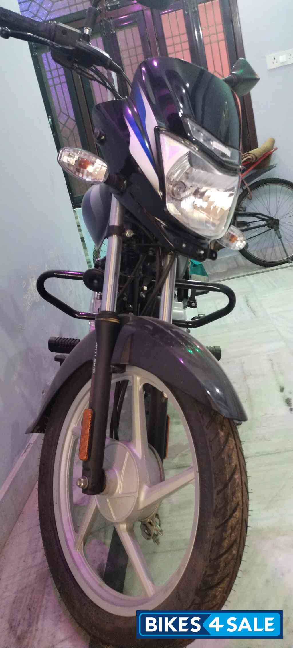 Black And Blue Bajaj Platina 100