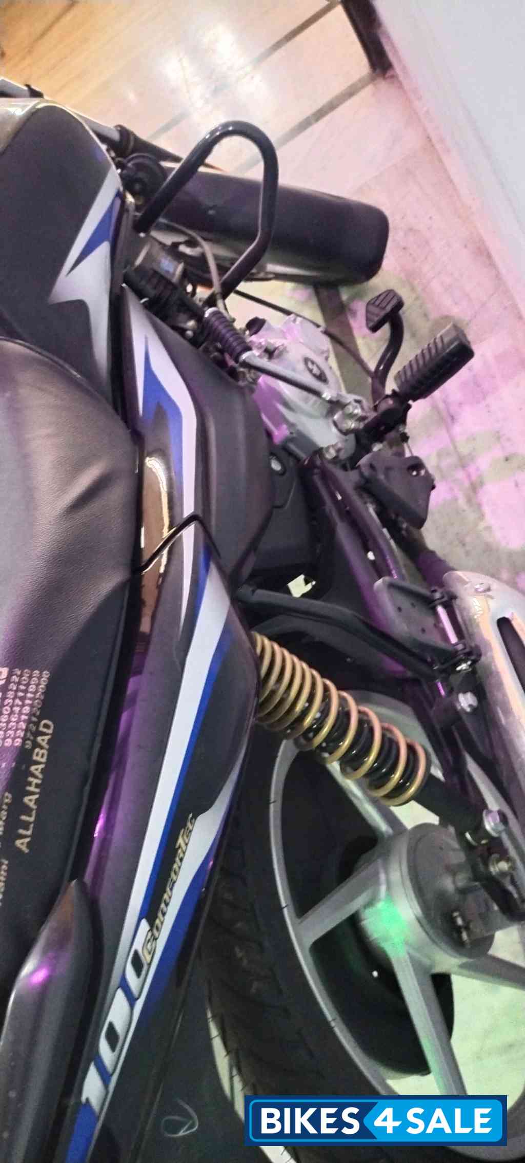 Black And Blue Bajaj Platina 100