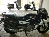 White And Black Bajaj Pulsar 150 DTSi