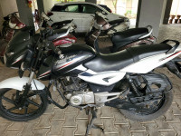 White And Black Bajaj Pulsar 150 DTSi