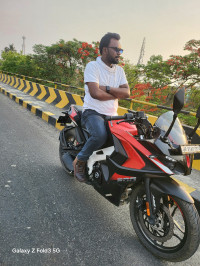 Burnt Red Bajaj Pulsar RS 200