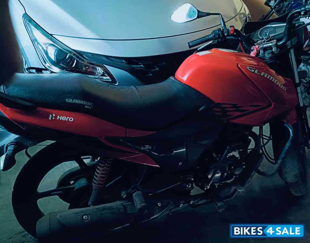 Red Hero Glamour 125 Drum