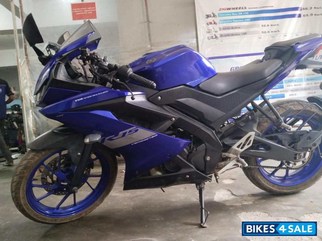 Deep Purplish Blue Yamaha YZF R15 V3 BS6