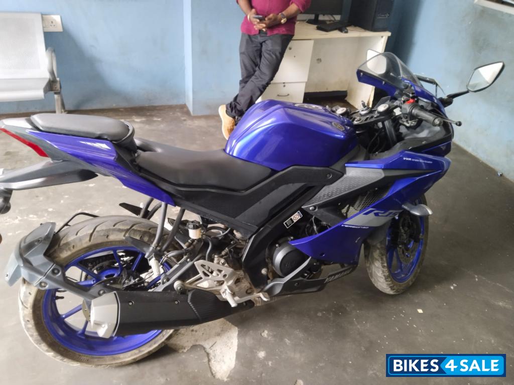 Deep Purplish Blue Yamaha YZF R15 V3 BS6