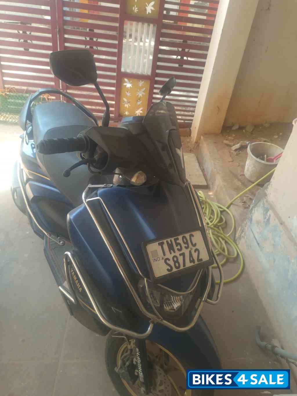 Mat Dark Purplish Blue Yamaha Ray ZR 125 Fi Hybrid Disc