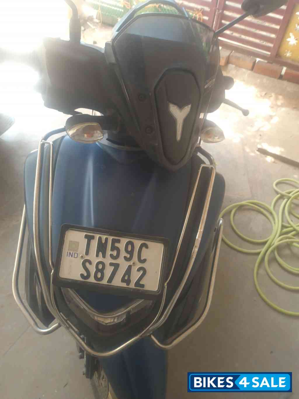 Mat Dark Purplish Blue Yamaha Ray ZR 125 Fi Hybrid Disc