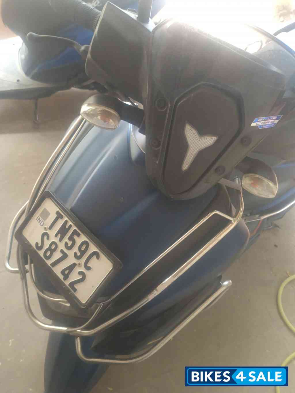 Mat Dark Purplish Blue Yamaha Ray ZR 125 Fi Hybrid Disc