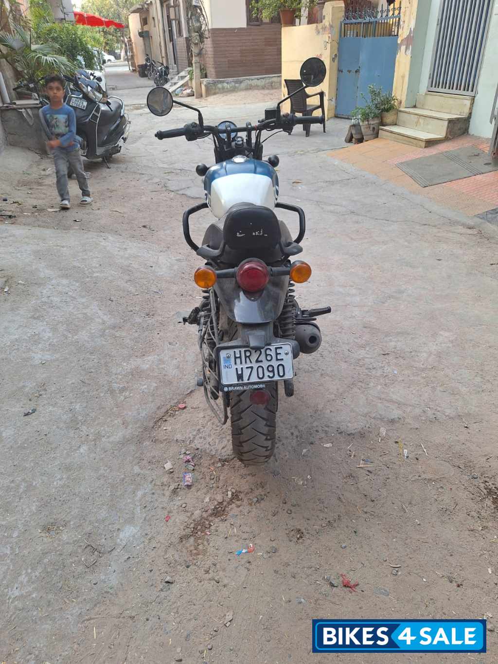 Rebel Blue Royal Enfield Hunter 350 Metro