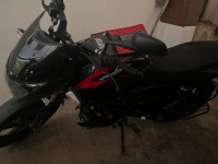 Black Red Bajaj Pulsar 150 Twin Disc