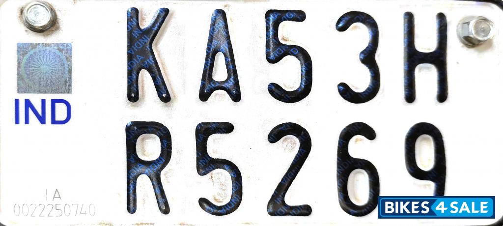 White And Blue Royal Enfield Hunter 350 Metro