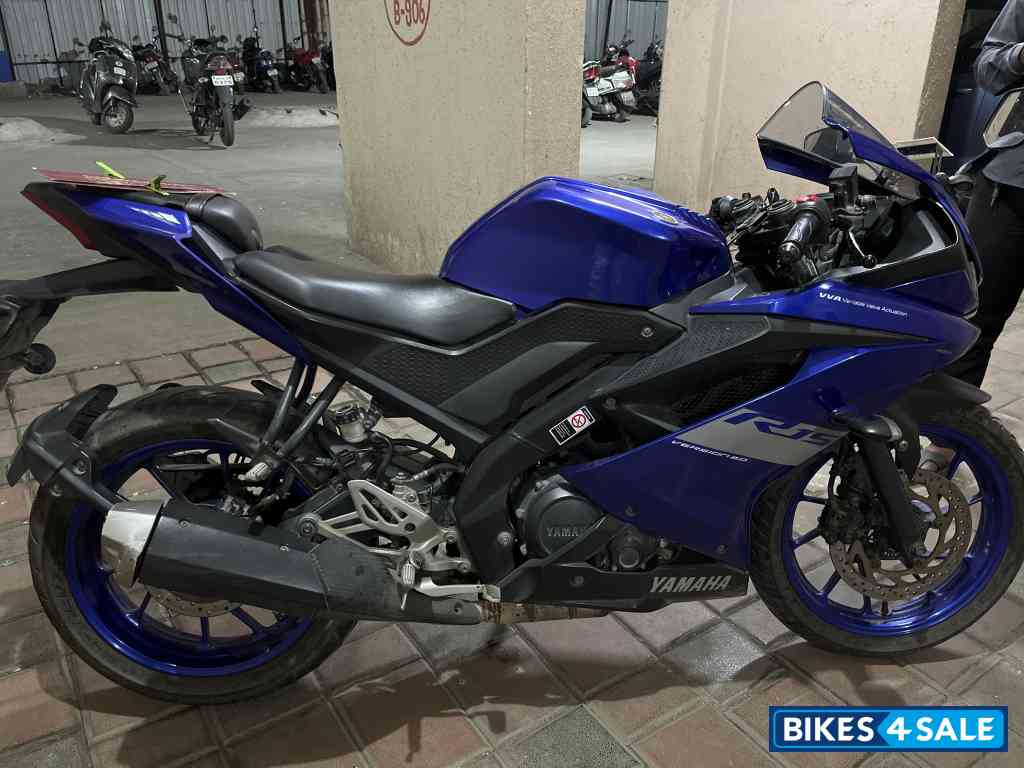 Blue Yamaha YZF R15 V3 BS6