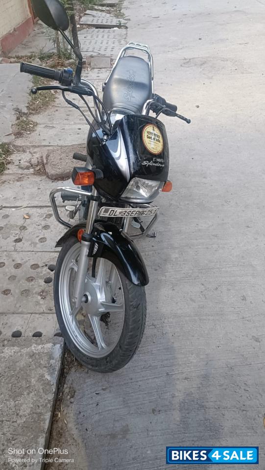 Black And Grey Hero Splendor Plus IBS i3s