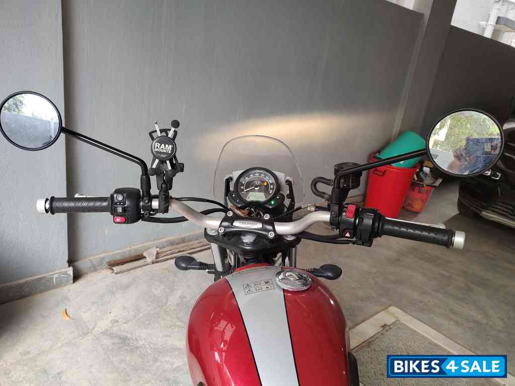 Red Triumph Street Scrambler