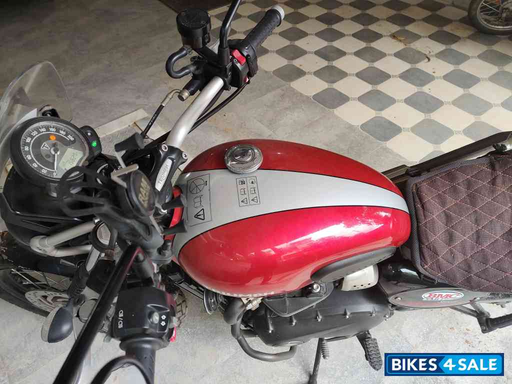 Red Triumph Street Scrambler