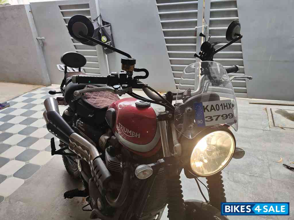 Red Triumph Street Scrambler