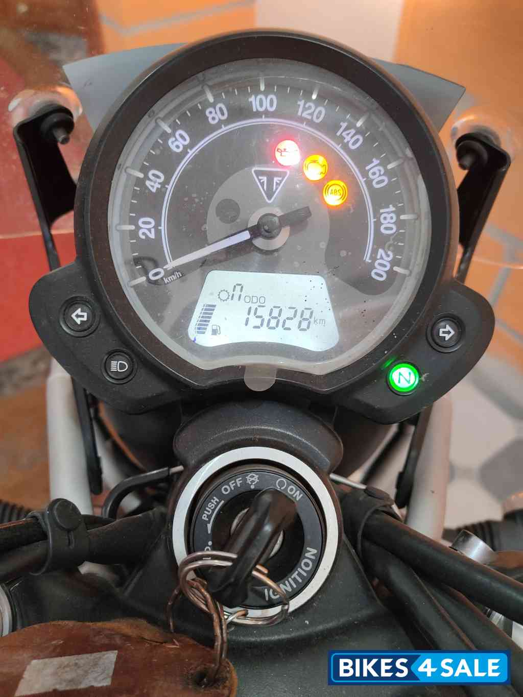 Red Triumph Street Scrambler