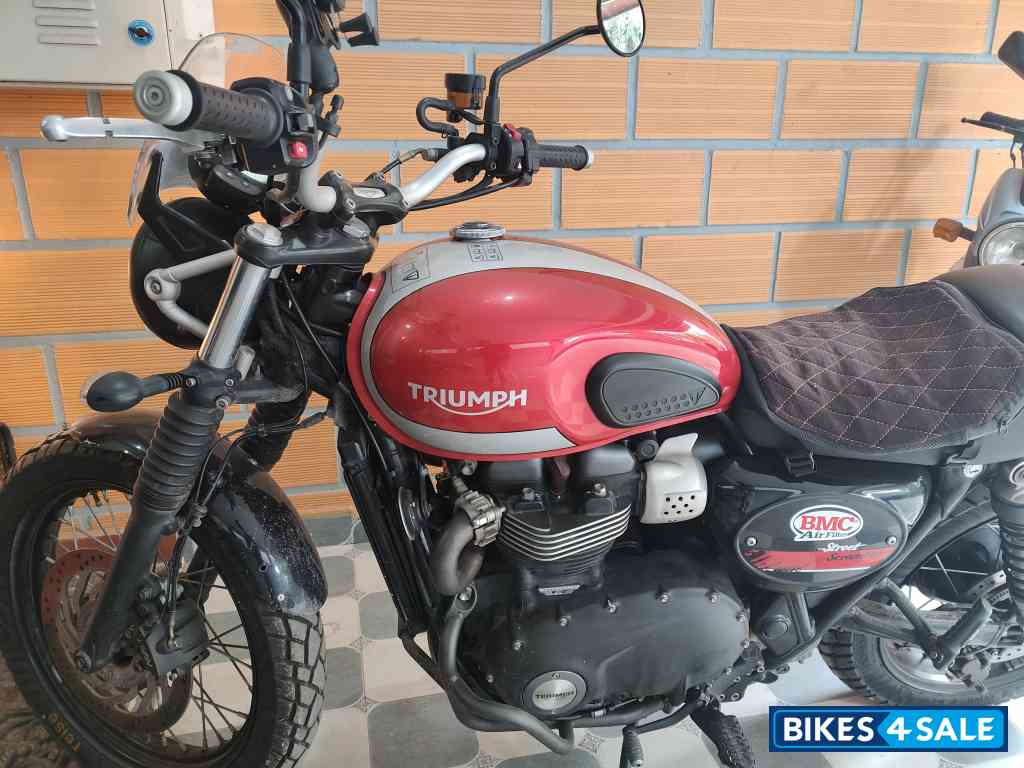 Red Triumph Street Scrambler