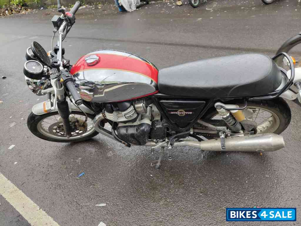 Red And Crome Royal Enfield Interceptor 650 120th Year Anniversary Edition