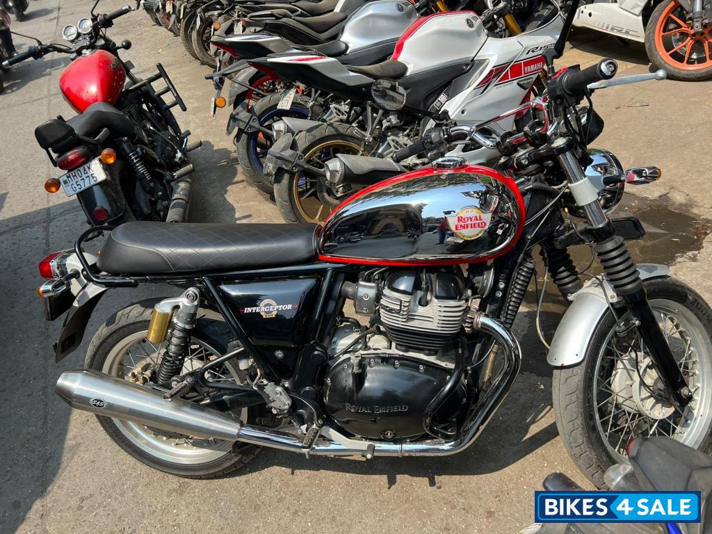 Red And Crome Royal Enfield Interceptor 650 120th Year Anniversary Edition