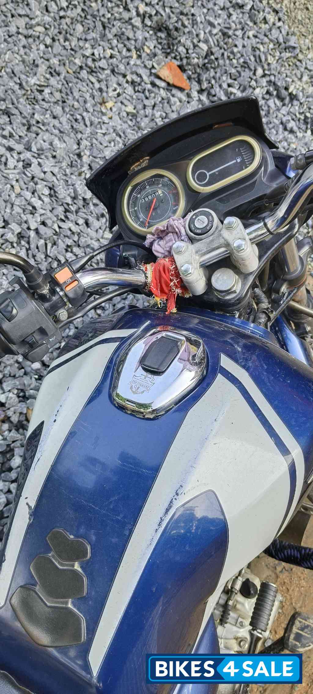 White Blue Bajaj V15