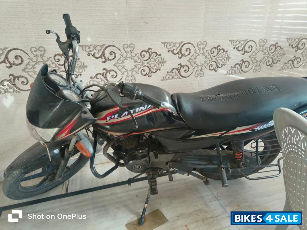 Black Red Bajaj Platina 100 ES