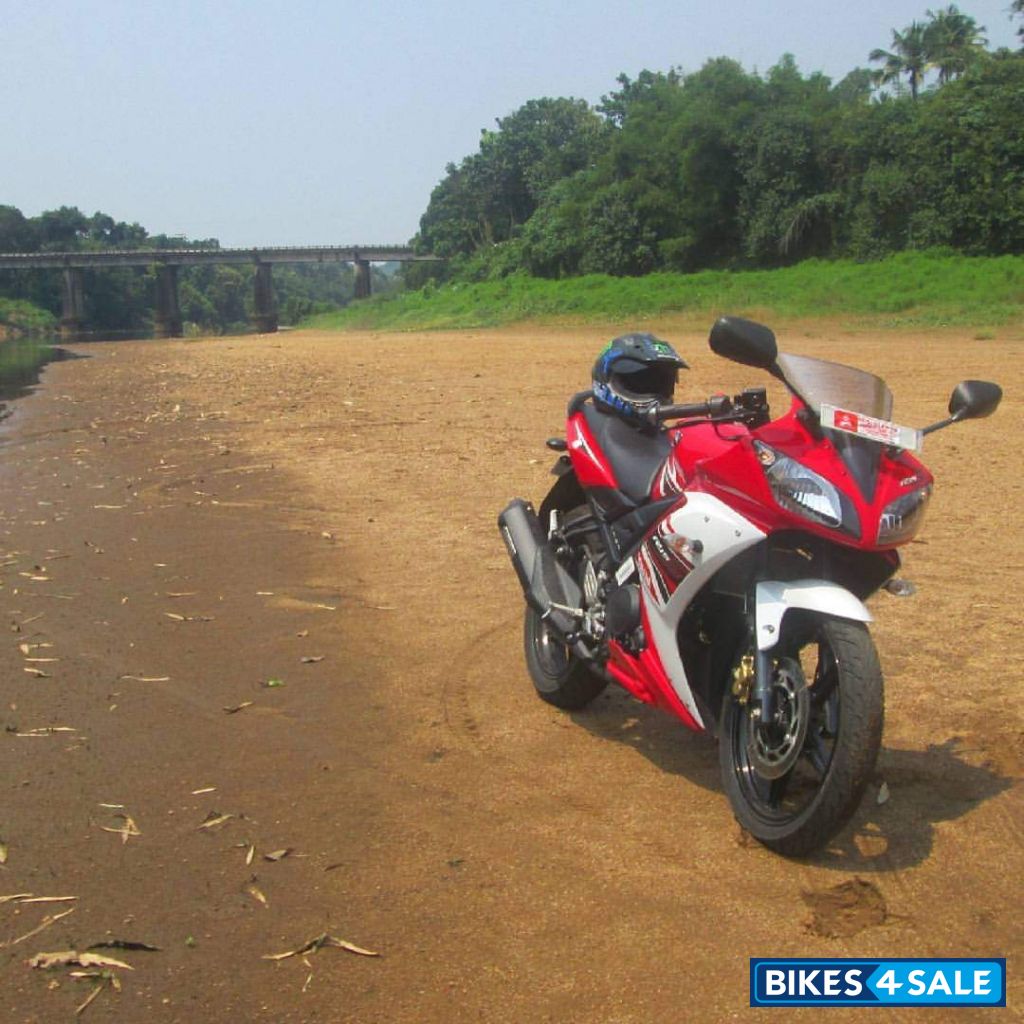 Red And White Yamaha YZF R15 S