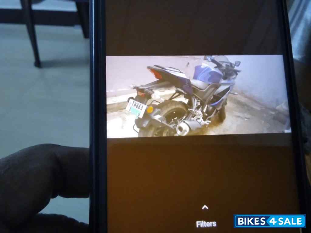 Blue Yamaha YZF R15 S