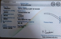 Black Royal Enfield Thunderbird 350