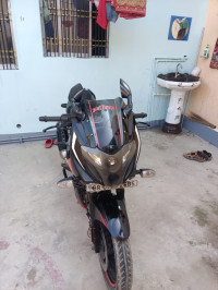 Black And Red Bajaj Pulsar 220F