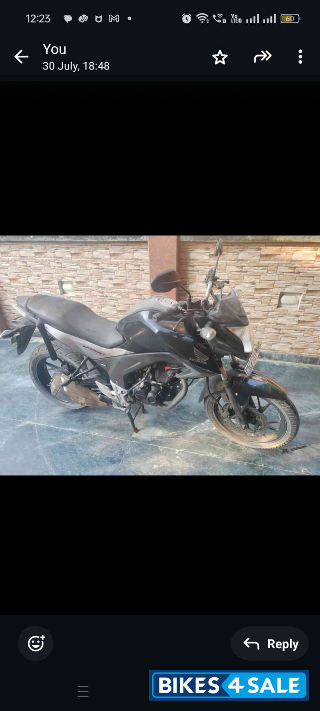 Black Honda CB Hornet 160R ABS Black Honda CB Hornet 160R ABS