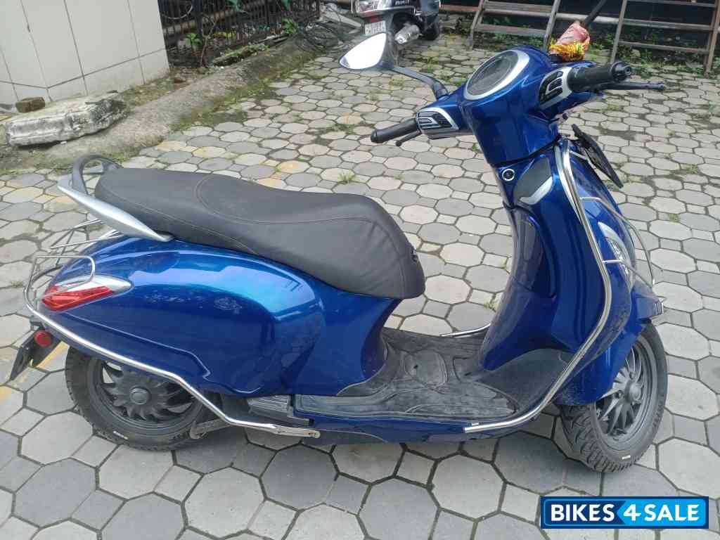 Blue Bajaj Chetak Premium