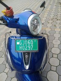 Blue Bajaj Chetak Premium