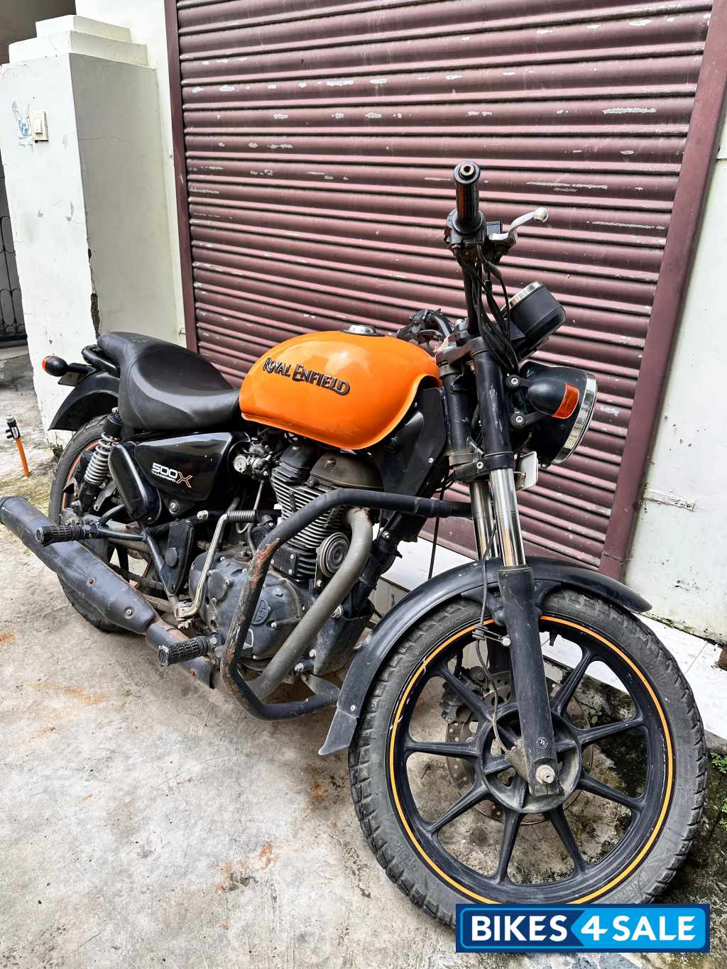 Orange Royal Enfield Thunderbird X 500