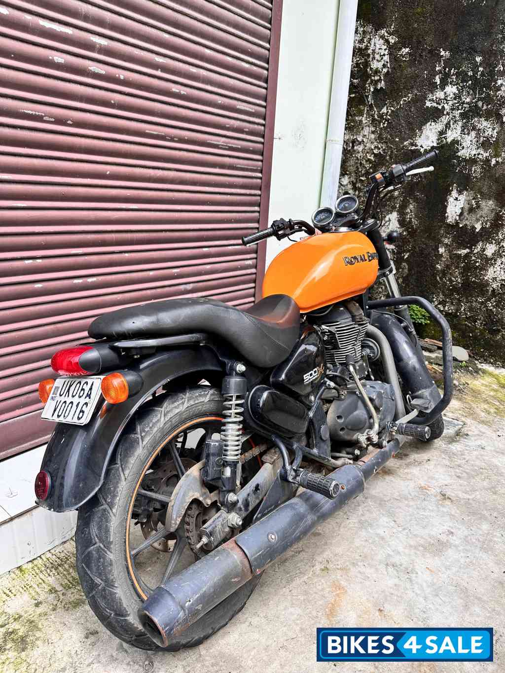 Orange Royal Enfield Thunderbird X 500