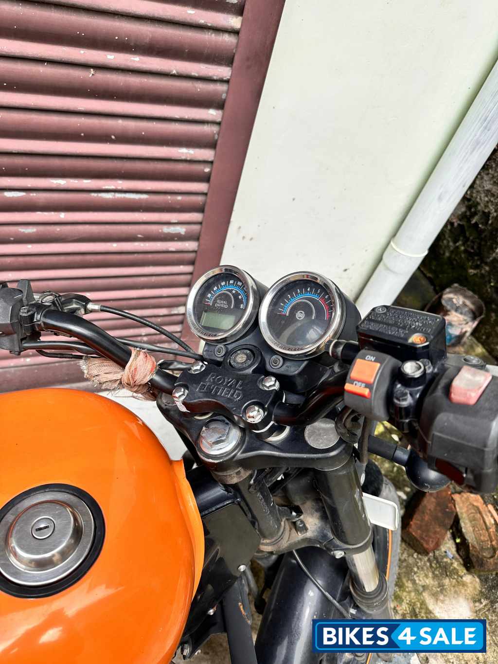 Orange Royal Enfield Thunderbird X 500