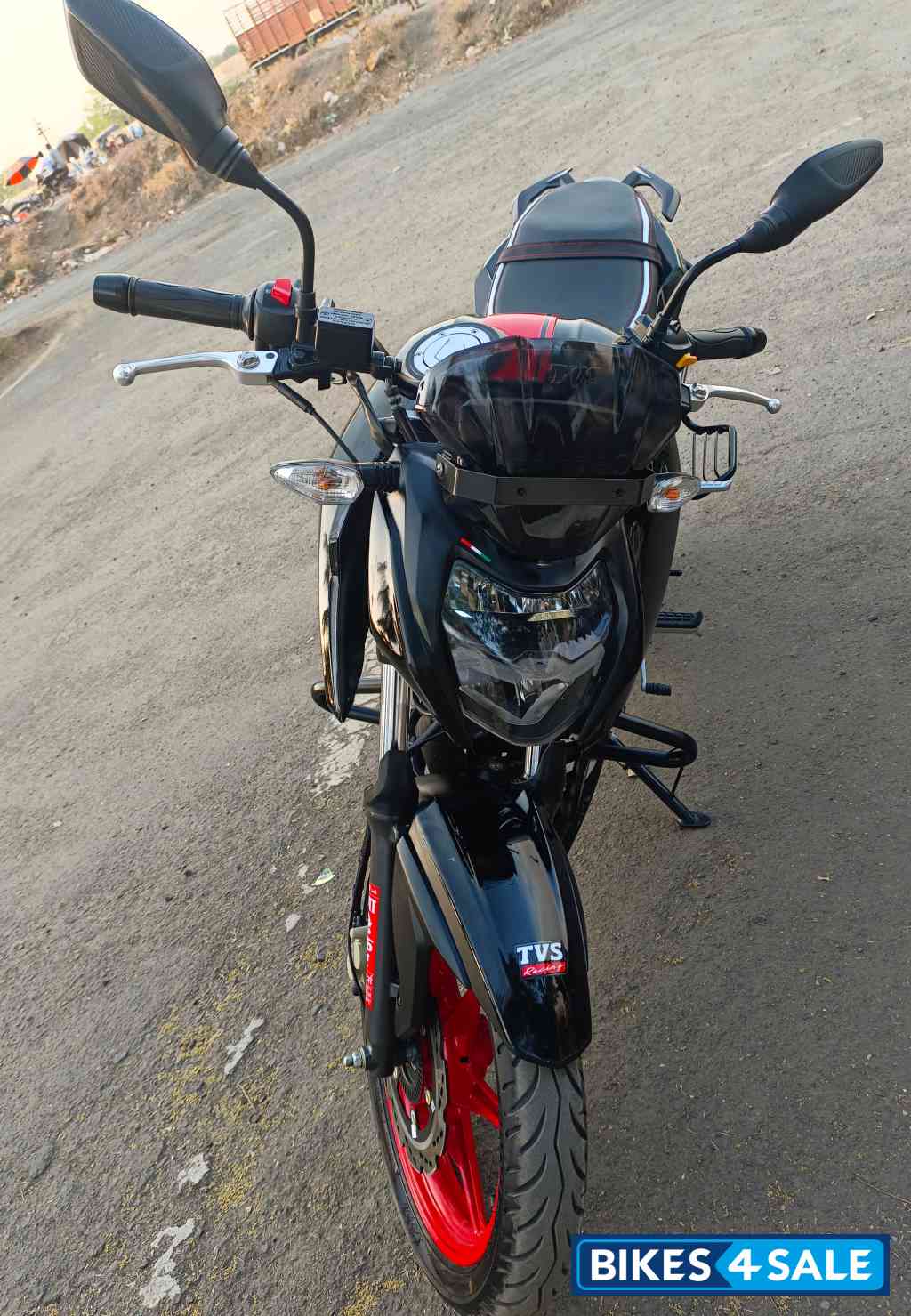Black Red TVS Apache RTR 160 4V Special Edition