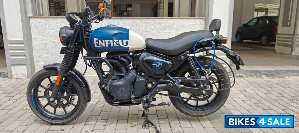 Rebel Blue Royal Enfield Hunter 350 Metro