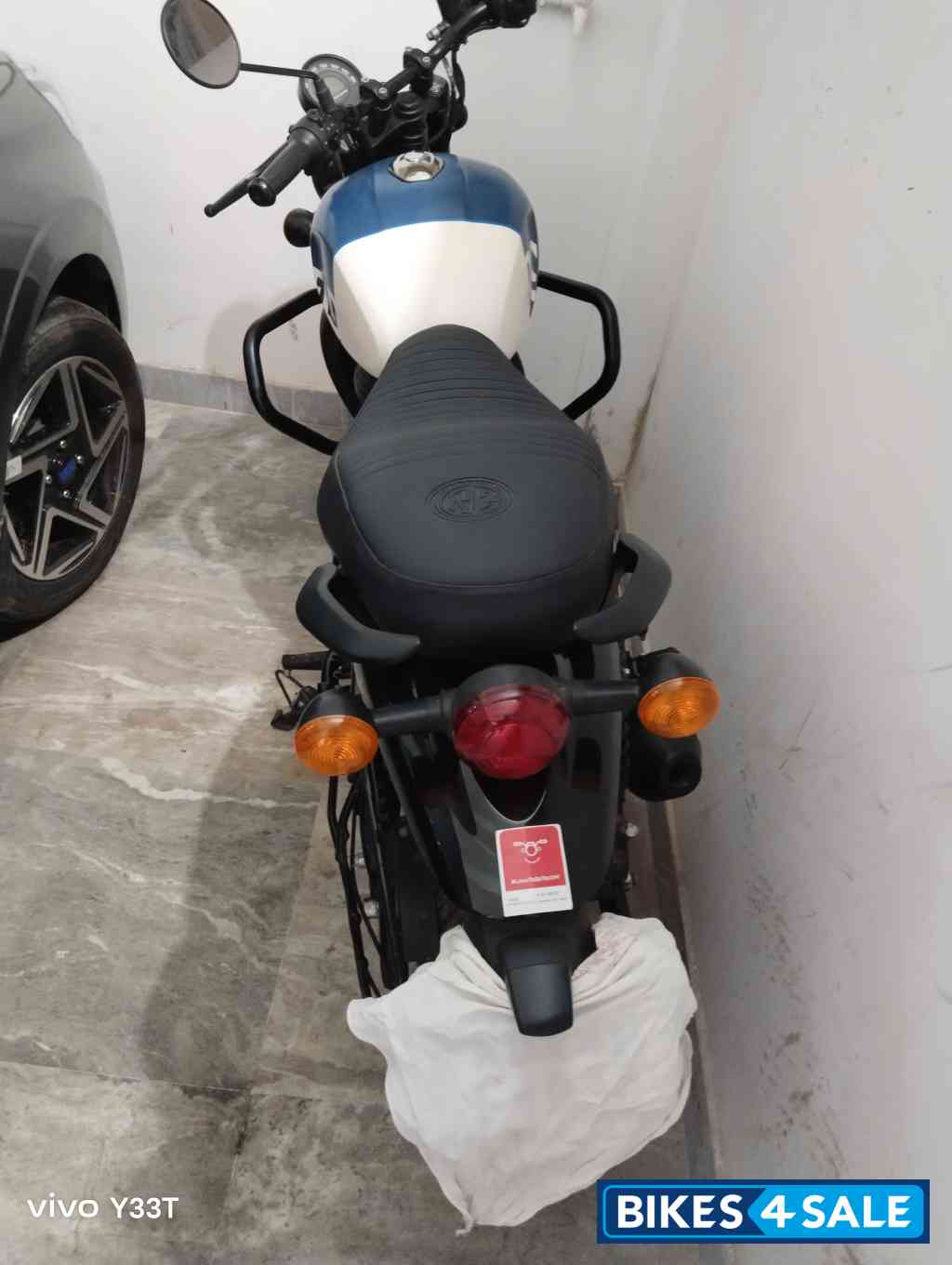 Blue Royal Enfield Hunter 350 Metro